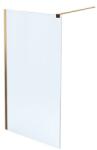 Massi Paravan de dus tip Walk-in Massi Walk In Fix auriu 120x195 cm sticla transparenta (MSKP-FA1021-120-G)