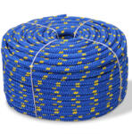 vidaXL kék polipropilén hajókötél 16 mm 50 m (143829)