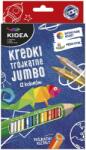 Globo - JUMBO цветни моливи 12 цв. Триъгълни + златен и сребърен