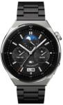 Huawei Watch GT / GT2 / GT2 Pro (46 mm) / GT Runner 2 okosóra szíj - F- Design FS06 - fekete fém szíj (szíj szélesség: 22 mm)
