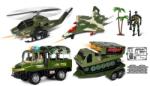 Wiky Katonai autó utánfutóval és katonával 63 cm (WKW037778)