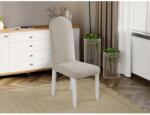 Laguna Grand szék, krém színben, fehér lábakkal