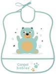 Canpol Babies Műanyag puha előke - Maci