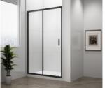 SAPHO POLYSAN EASY LINE BLACK tolóajtó, 1200mm, matt fekete profil/transzparent üveg (EL1215B) - zuhanystore