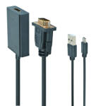 Gembird VGA (15-DSUB) > HDMI adapter audioval (passzív) [A-VGA-HDMI-01]