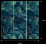 Paradyz Univerzális 3 részes sötétkék üveglap 3x25x75 - burkolatkiraly