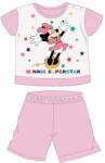 ExityKft Disney Minnie egér nyári rövid ujjú baba pizsama - pamut jersey pizsama - Minnie Superstar felirattal - világosrózsaszín - 92