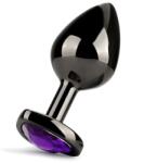 Guilty Toys Anal Plug Dark Anal Plug Medium, Heart Shape, Purple