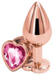 Passion Labs Dop Anal Metalic Large Heart Shape Rose Gold / Roz