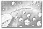  PontPöttyöző - Aszteroida öv Méret: 40x60cm, Keretezés: Kartonlemezen, Szín: Kék