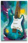  Festés számok szerint - Elektromos gitár 2 Méret: 40x60cm, Keretezés: Műanyagtáblával