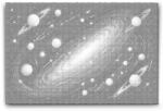  PontPöttyöző - Galaxis Méret: 40x60cm, Keretezés: Kartonlemezen, Szín: Fekete