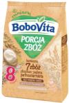  BoboVita Porcja Zbóż terci 7 cereale, terci de cereale-ouă, fără lapte, fără zahăr adăugat , după 8 luni, 170 g