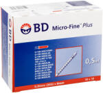  BD Micro-Fine Plus, seringă de insulină, 0, 5 ml, U-100, cu ac 30G, 0, 3 x 8 mm, 100 bucăți
