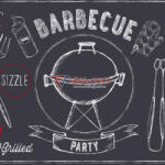 d-c-home Kerti party (Barbecue schiefer) Tányéralátét (29 cm x 44 cm ) (230-2530)