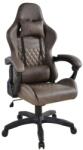 FD Scaun de birou ergonomic cu perne, maro (T-7104)