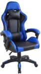FD Scaun de birou ergonomic cu perne, albastru-negru (T-7113-MODRA)