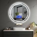 Ireda Oglindă de baie cu iluminare, 70 cm, difuzor (BLS-LD8085B_IRD-001_70x70-BL)