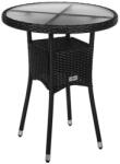 STILISTA Masă rotundă de grădină 60 cm, neagră (30050242)