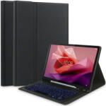 Lenovo Tab P12 (12.7) TB-370, Bluetooth billentyűzetes mappa tok, érintőceruza tartó, érintőceruza nélkül, TP SC Pen Holder + Keyboard, fekete - mobilkozpont