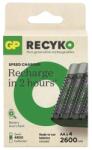 Gp Batteries GP B50457 Speed M452 + 4xAA ReCyko 2600mAh akkumulátor töltő (B50457) - officedepot