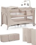 KinderKraft - Детско креватче за пътуване joy 2 с аксесоари бежов (ag0577)