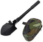 DRAGOWA Tactical Сгъваема тактическа лопата и чакан с ножница Dakota, черна (DRG110.Black)
