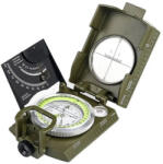 DRAGOWA Tactical DRAGOWA Тактически сгъваем водоустойчив метален компас с калъф Wally, зелен (DRG100.Green)