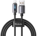 Mcdodo CA-5660 USB-A to Lightning cable with flashing light 1.2m (black) (CA-5660)