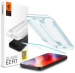 Spigen AGL07935 Apple Iphone 16 Pro Spigen GlastR EZ Fit edzett üveg képernyővédő fólia, felhelyezést segítő kerettel, átlátszó (AGL07935)