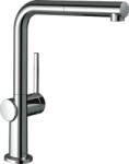 Hansgrohe Talis M54 Egykaros konyhai csaptelep 270, nyíltrendszerű vízmelegítőkhöz, kihúzható kifolyóval, 1jet, króm 72860000 (72860000)