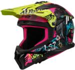 LS2 MX708 Fast II Gorilla motocrossz sisak lila-sárga