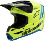 Alpinestars S-M3 RADIUM gyermek motocross sisak fluo sárga-fekete-kék