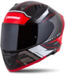 Cassida Aero Drome zárt motorkerékpár sisak fekete-piros-fehér-szürke