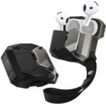  Supcase Matrix - AirPods 4 tartó - fekete ütésálló tok, csuklópánttal - graffistore