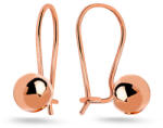 Heratis Forever Sima 5 mm-es rózsa arany golyós fülbevaló IZ14213R