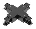 GTV XAE-LKXUC-10 X csatlakozó X-RAIL háromfázisú gyűjtősínhez, 166x166 mm, fekete (XAE-LKXUC-10)