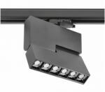 GTV XLD-SRA18WC-NB LED sínpálya lámpatest SIERRA, 18W, 1620lm, AC220-240V, 50/60 Hz, PF>0.9, Ra≥80, IP20, IK08, 4000K, 48°, fekete (XLD-SRA18WC-NB)