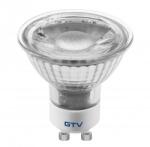 GTV LD-SZ5010-30 LED izzó 5W, GU10, SMD 2835, meleg fehér, AC220-240V, üveg, sugárzási szög 38*, 400lm, 43mA (LD-SZ5010-30)