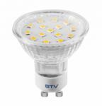 GTV LD-SZ1510-40 LED izzó, SMD 2835, semleges fehér, GU10, 4W, 230V, 120°-os fényszög, 330 lm, 43 mA (LD-SZ1510-40)