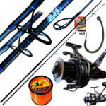 Frenetic INFINITE Carp pontyozó szett 3.9m 3, 75lbs Infinte Carp bot + Big Feeder 8000 orsó + FLUO zsinór 1400m 0.285mm + horog (88 00120)