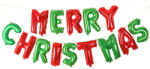 PartyPal Merry Christmas, Piros-zöld 16" fólia betűk, csak csak levegővel tölthető (LUFI237282)