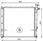 Ava Quality Cooling Radiator, racire motor AVA QUALITY COOLING KAA2272