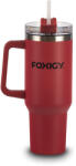 FOXIGY Термочаша за кола със сламка 1200 ml Burgundy
