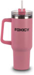 FOXIGY Термочаша за кола със сламка 1200 ml розова