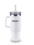 FOXIGY Термочаша за кола със сламка 1200 ml бяла