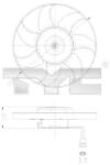 TYC ventilátor, motorhűtés TYC 837-0025 (837-0025)