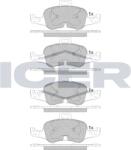 ICER fékbetétkészlet, tárcsafék ICER 182233 (182233)