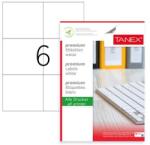 Tanex Etichete autoadezive 6/A4 105 x 99 mm 100 coli/top Tanex (TW2303)