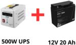 VoltPolska Volt Polska Szünetmentes tápegység keringető szivattyúkhoz 500W + Green Cell 20Ah akkumulátor csomag (VP-500-20)